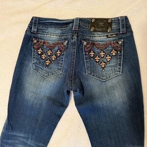 Miss Me Women's Blue Embellished Jeans